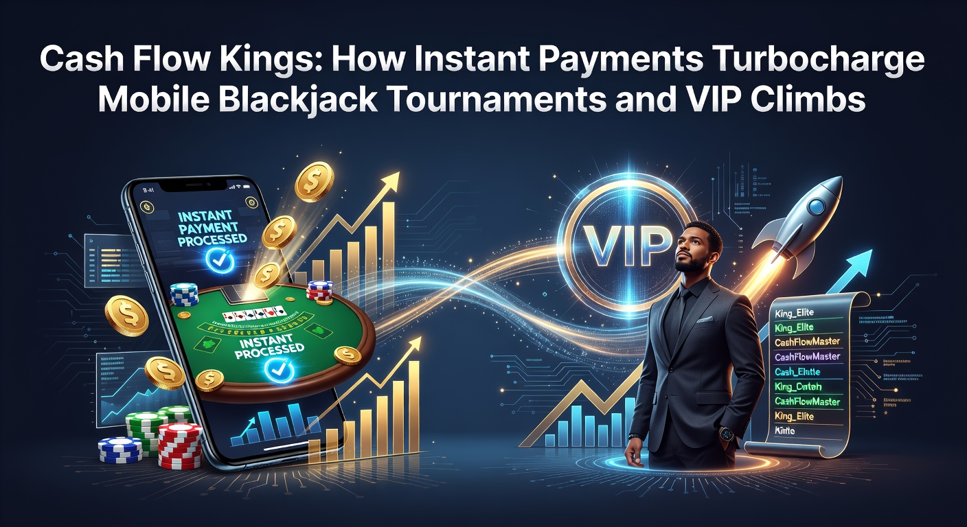 Smartphone met blackjack-toernooi app en directe betalingsscherm, symboliserend snelheid in mobiel gokken