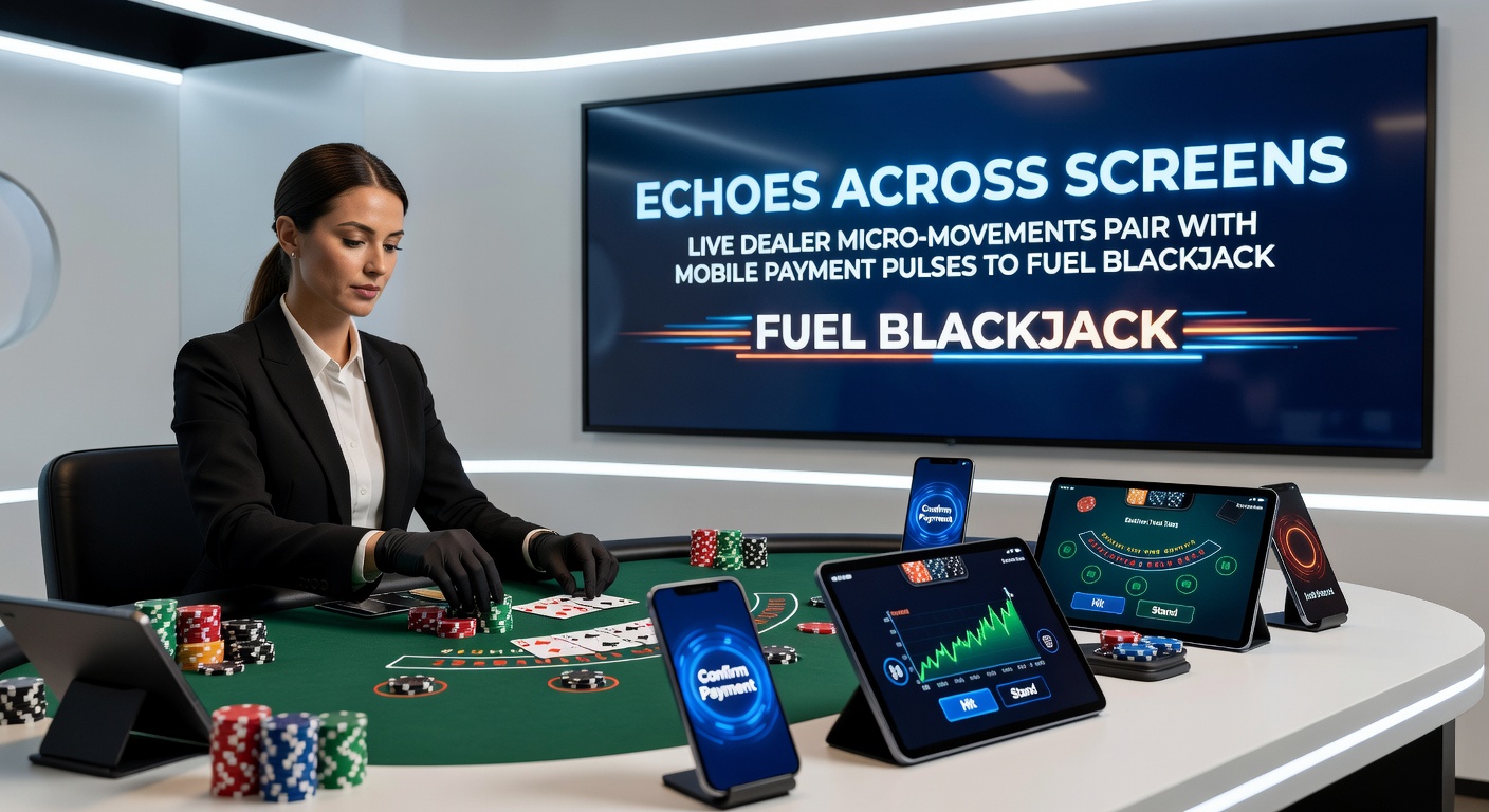 Mobiel scherm toont blackjack streak met live dealer micro-beweging en instant betaalbevestiging