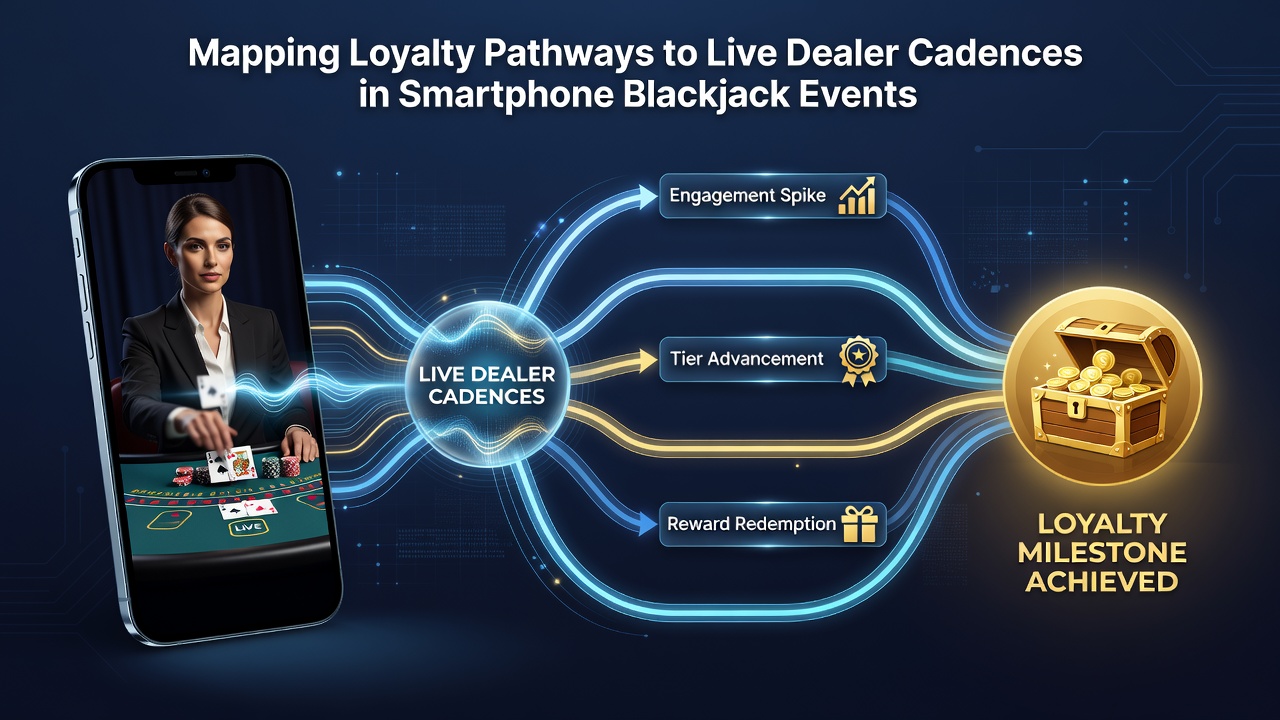 Analyse dashboard met loyaliteitspaden en live dealer cadansen in blackjack apps