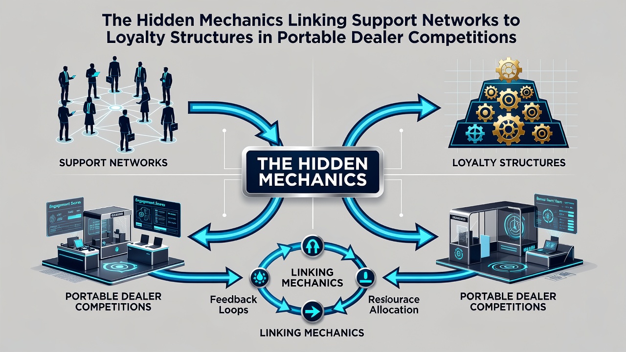 Diagram van data-integratie tussen supportnetwerken en VIP-loyaliteitsstructuren in live dealer apps